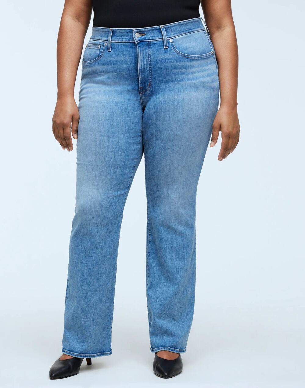 NWT Madewell Kick Out Full-Length Jeans Flare Leg Merrigan Wash Plus Size 26W